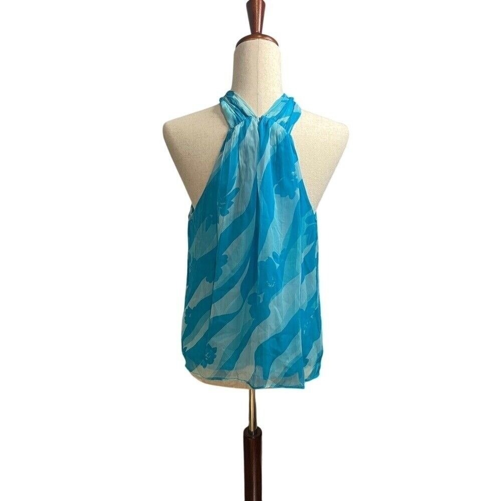 NWT Printed Ramy Brook Halter Tank Top Size Medium‎ $295 - Picture 7 of 8